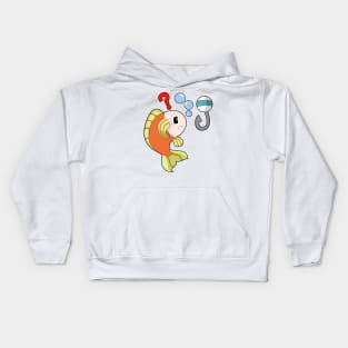 Fish Fisher Fishing hook Fishing Kids Hoodie